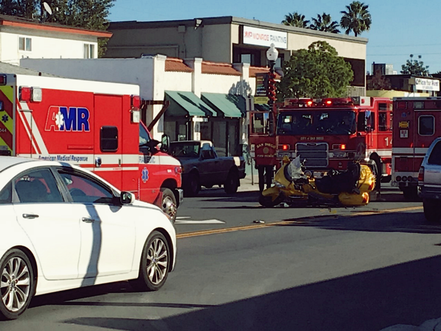 Atlanta, GA - Firetruck Involved in Traffic Accident on Greenwood Ave